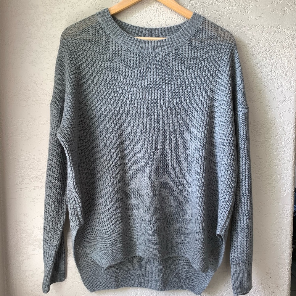 Grey knit sweater!